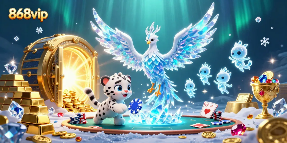Join the action at 868vip with a vibrant scene showcasing a poker game with magical characters.